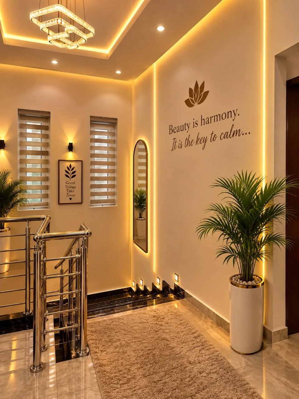 The BYT landing with the lotus and the words: Beauty is harmony, it is the key to calm