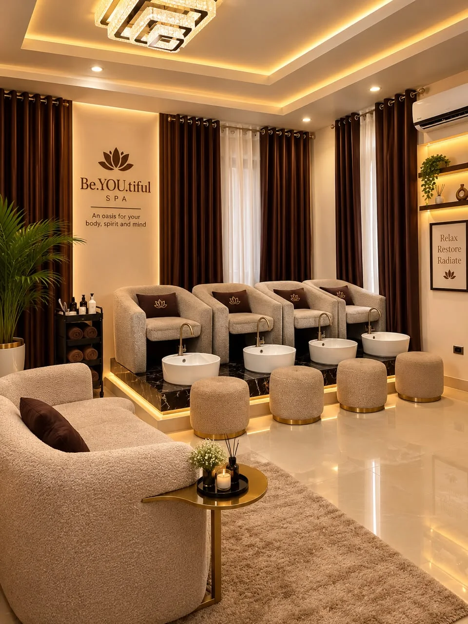 The pedicure lounge